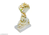 Gold-plated resin Naag Krishna idol statue, 10cm x 21.5cm x 14cm, home decor item for family & friends or corporate gifts