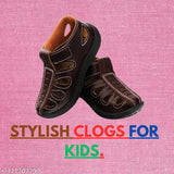 Stylish and lightweight PVC kid's clogs for boys and girls, featuring perforations, ideal for active wear