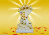 Gold-plated resin Naag Krishna idol statue, decorative showpiece for home living room, ideal for family and corporate gifts, 10cm x 21.5cm x 14cm