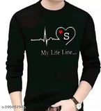 Classic sensational men's polyester long sleeves t-shirt, printed design in multiple sizes (M, L, XL, XXL), made in India