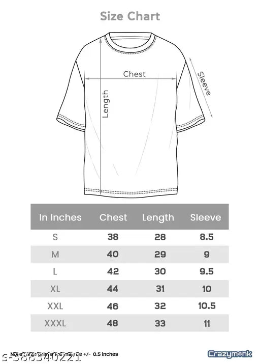 Oversized cotton blend round neck tshirt for men, loose fit, breathable and comfortable for daily use
