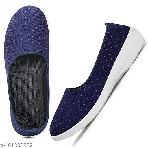 Canvas slip-on ballerinas by GAURAVI, pack of 2 - premium quality women's sport shoes for all occasions