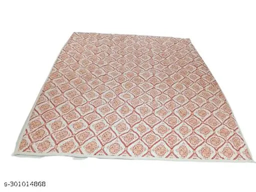 Red polycotton ultrasonic bed spread (82x87), 280 GSM, lightweight, hypoallergenic, reversible comforter with box stitching technology