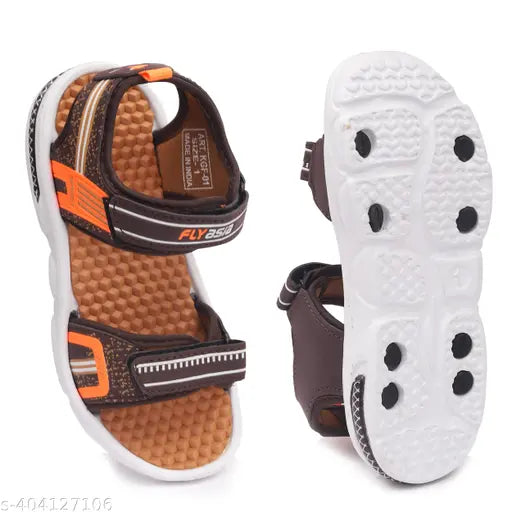 Synthetic Angry Birds print sandals for boys, perfect for little ones aged 5-12 years, fastened with Velcro