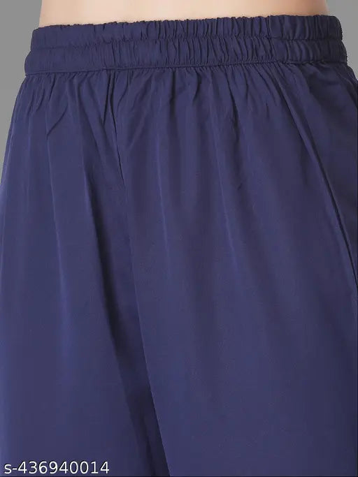 Premium printed crepe kurta set with palazzos, women's ethnic wear under 249, Indian-made