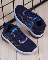 Unisex kids sports shoes: mesh & PVC running shoes with lace-up fastening, ideal for ages 4-5 to 11-12 years. Printed net pattern for comfort and breathability. Made in India