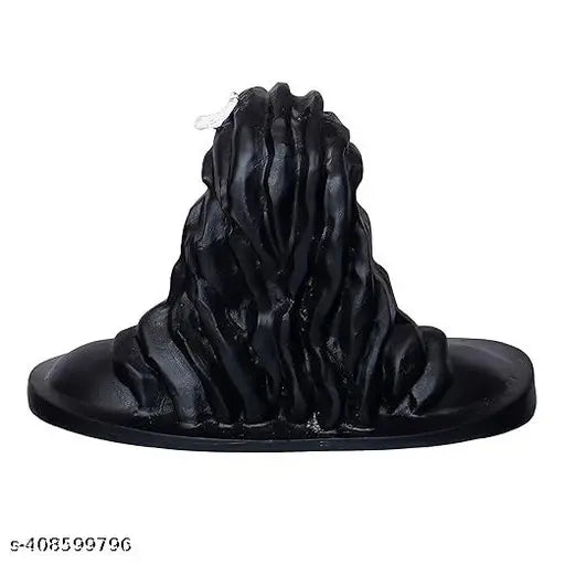 Matte Black AdiYogi God Shiva Resin Figurine, Indian decorative showpiece 165x115cm