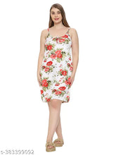 Satin lycra short sleeve nightgown, printed net pattern, women's solid stain style, India origin