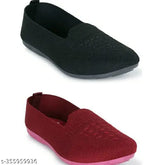 Textured mesh ballerina flats, comfortable and stylish, women's belly support - India sizes: IND-5, IND-6, IND-7, IND-8