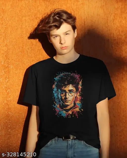 Harry Potter Sassy t-shirt, short sleeve cotton blend with printed pattern, size S (36in chest, 25in length)