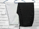 Cotton blend printed pants pack of 2, sizes 36, 38, 40, 42, 44, 46, X, self-design on display rack