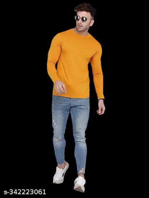 Nylon full sleeve men's t-shirts (pack of 2), stylish and comfortable for everyday wear and gym activities
