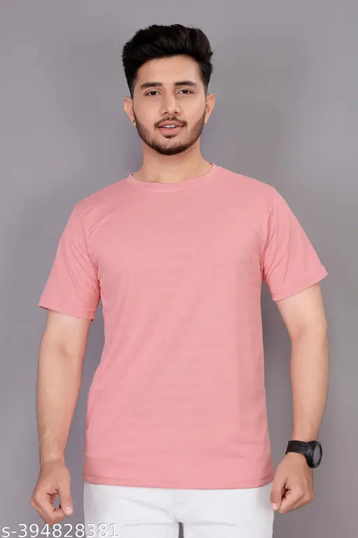 Light grey polycotton men's solid polo neck t-shirt, short sleeves, size S-XXXL