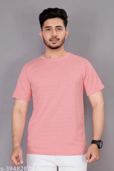 Light grey polycotton men's solid polo neck t-shirt, short sleeves, size S-XXXL