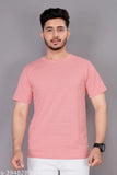 Light grey polycotton men's solid polo neck t-shirt, short sleeves, size S-XXXL