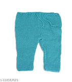 Handmade woolen striped sweater set with pajama and cap for 0-12 months baby (India)