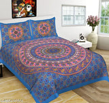 Soft and luxurious double bedsheet in elegant gray texture, ideal for a comfortable bedroom setting