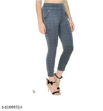 Multicolor checkered viscose rayon jegging for women, stylish fitness apparel from KIA brand