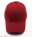 Maroon cotton baseball cap pack (1) - Solid design for men, women, and teens. Adjustable fit and hand wash only