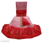 Embroidered Georgette Rajputi Poshak for women, featuring choli, dupatta, and lehenga. High-quality Indian craftsmanship with Aari and stonework