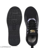 Black canvas and EVA lace sneakers for kids, ideal for running, walking, and casual wear. Textured net pattern with a lace-up fastening detail. Allow regular airing and de-odorizing; use shoe bags to prevent stains or mildew. Unisex sizing from 4-12 years. Made in India