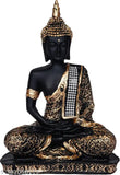 Meditating Buddha statue, 12cm x 5cm x 17cm, high-quality polyresin, Indian handicraft for home decor or gifting