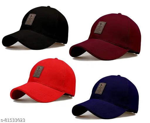 Tekzie Edico Unisex Cotton Baseball Cap - High-quality cotton cap for sports, outdoor use, protection from sun & dust, funky design, 4N, made in India