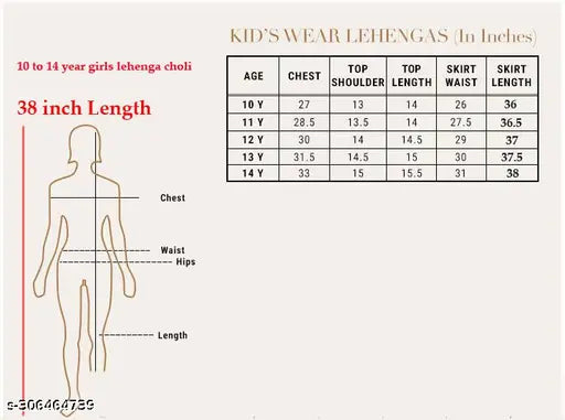 Solid black chiffon kids lehenga and choli set, semi-stitched Indian party wear for 10-14 years old