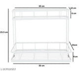 Stainless steel 2-tier spice rack organizer for kitchen storage and herbs, modern functional design