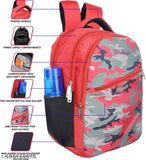 Multicolor digital printed polyester backpack, perfect for school or college with a spacious 32L capacity and laptop compartment