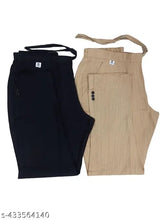 Solid cotton women's pants combo (pack of 2), breathable and comfortable for everyday wear