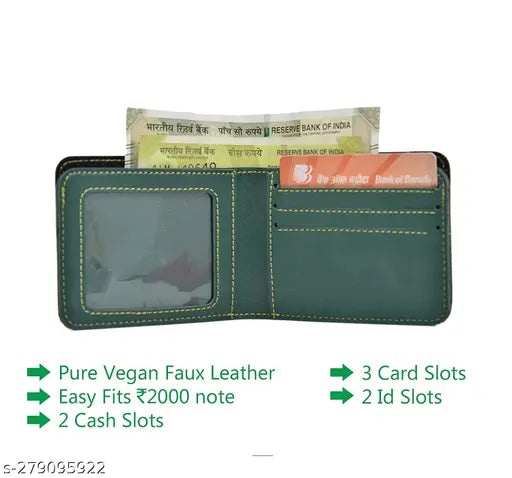 Dark green leather personalized name wallet for men with charms, customizable birthday or anniversary gift