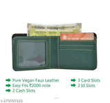 Dark green leather personalized name wallet for men with charms, customizable birthday or anniversary gift