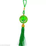 Muslim car dashboard ornaments, pack of 2 - ALLAH and spiritual designs from India, decorative religious idols for automobiles