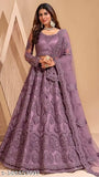 Embroidered net lehenga choli set with dupatta, traditional Indian designer chain work for girls and women