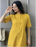 Pure cotton kurta palazzo set for women, traditional solid-colored Indian wear with short sleeves