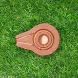 Red marble Shivling holder, 3" x 2", original Narmada stone Jaladhari for home puja rituals