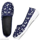 Synthetic ballerina flats for women - solid design, slip-on style in sizes IND-5, IND-7, IND-8. Made in India