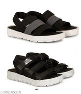 Black EVA sole sports combo sandals for men's summer - comfortable, lightweight, and breathable fashion floaters on foot