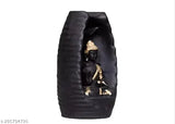 Smoke Backflow Polyresin Tower Sitting Buddha Idol - 51 cones, home decoration showpiece, handcrafted Indian art