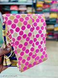 Wine-colored tissue dupatta and chanderi cotton Chaniya Choli for girls, lightweight floral stitch design, suitable for events like weddings, Navratri, Diwali." (123 characters)
