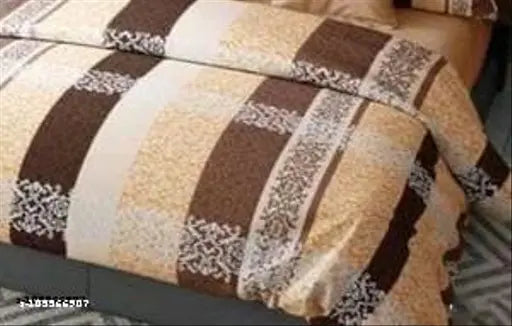 Anticca Home King-sized Cotton Comforter Set & Bed Sheet (90x90, 100x90), soft and modern, machine washable