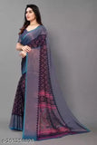 Attractive Brasso chiffon Raksha Bandan saree with unstitched chiffon blouse, printed net design, free size