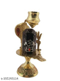 Brass Shivling idol with lota, traditional Indian art for home decor and puja, 7cm x 10cm x 6cm size