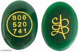 Green Crystal Stone Money Switch Words (5pcs) - Green Jade Aventurine & Swara Agate Feng Shui Showpieces for Prosperity & Good Luck