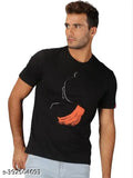 Black cotton UrGear Men's religious print round t-shirt, short sleeves with chest sizes S-XXXL