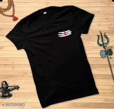 Comfy latest men's polyester T-shirts, printed with modern design, size S-XL, India origin