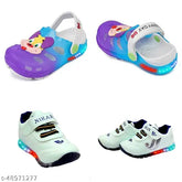 Synthetic leather boys casual shoes with LED lights and Velcro fastening, ideal for kids ages 0-5 years old, made in India
