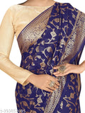 Navy Navy Georgette saree with gold foil print, Pura Gerogette Suhani, Indian printed blouse