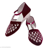 Suede slip-on ballerina flats, SPPIF Bellies for women, India origin